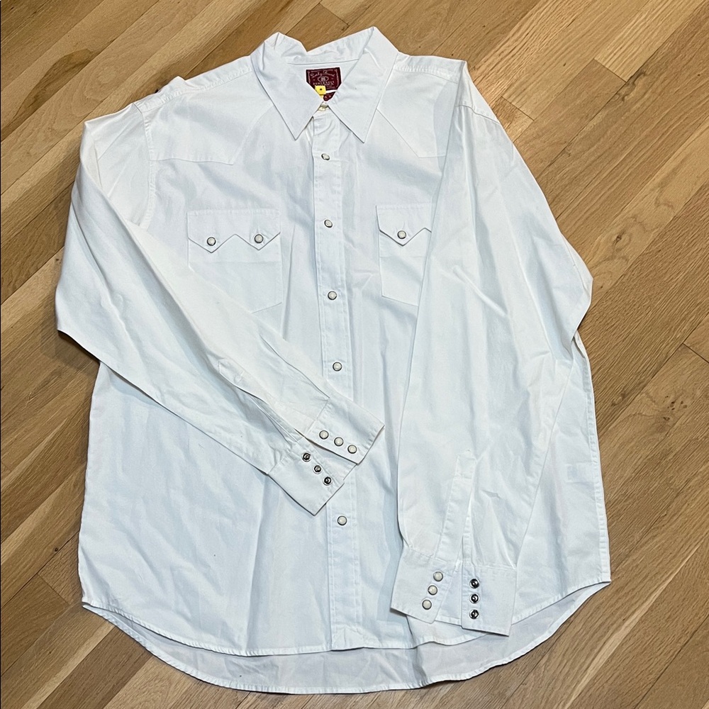Lucky Brand White Casual Button Down Shirt